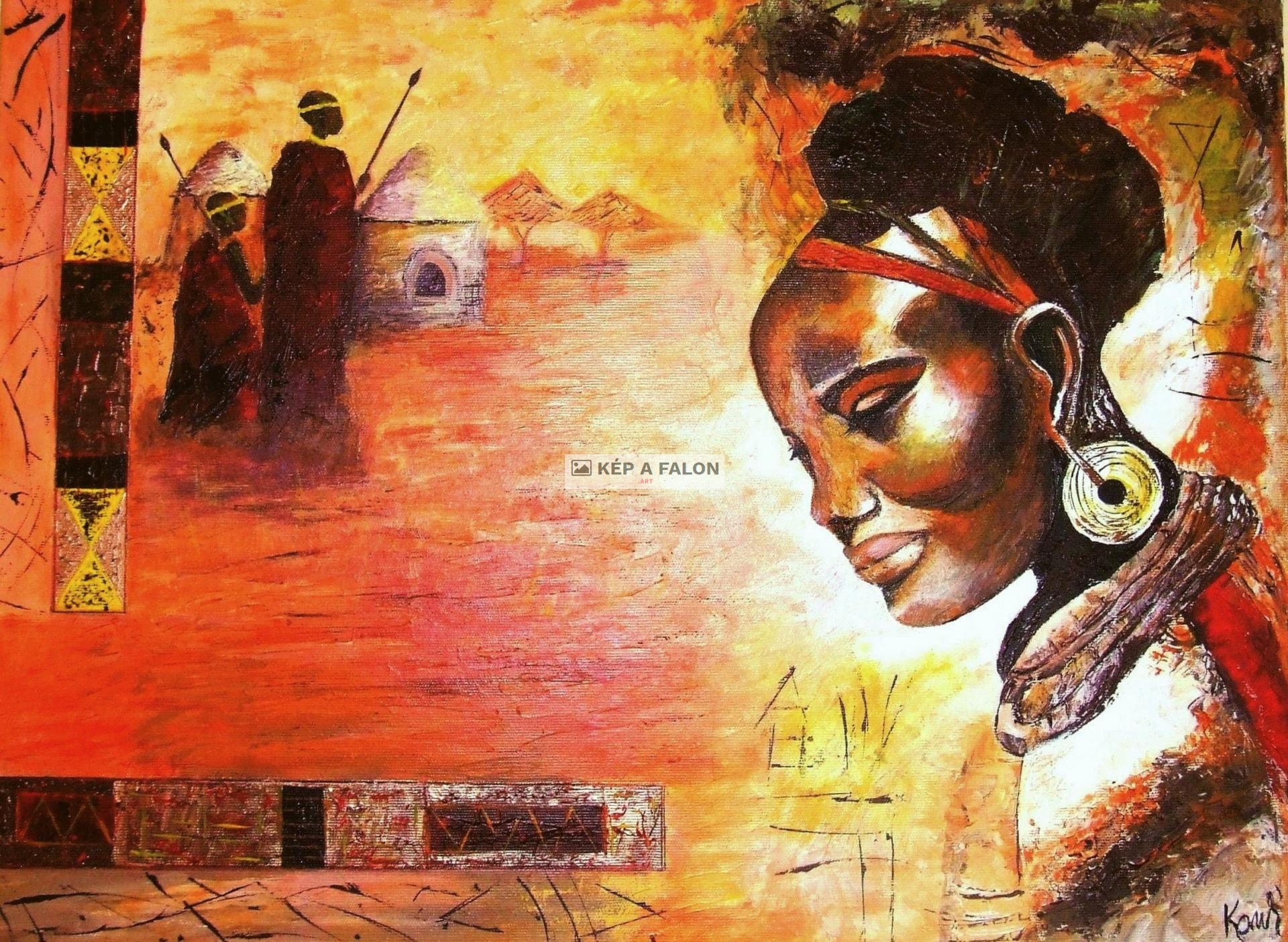 Afrika style by: Katona Anikó | 2016, akril festmény