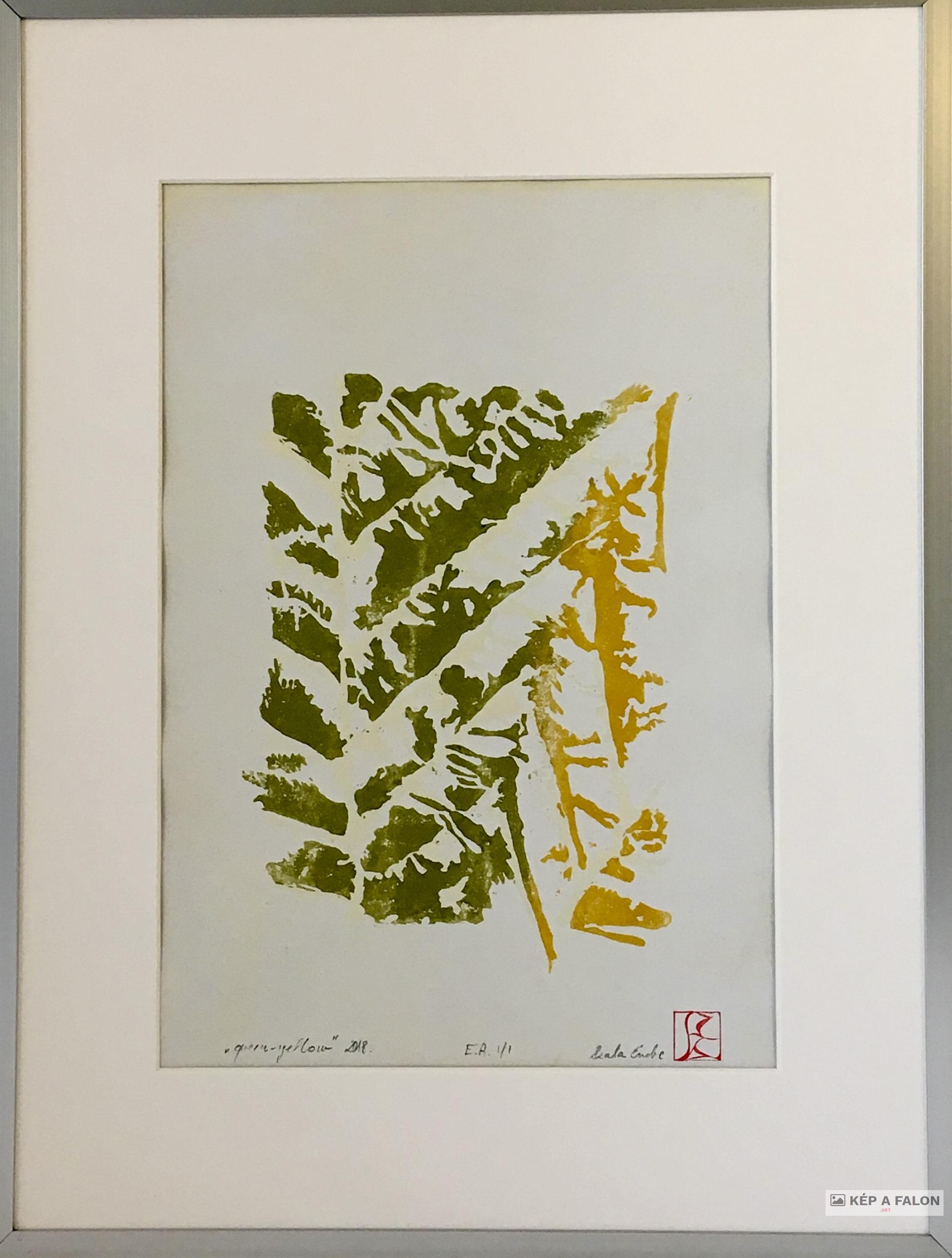 Green-yellow by: Szala  Endre János | 2019, egyéb festmény