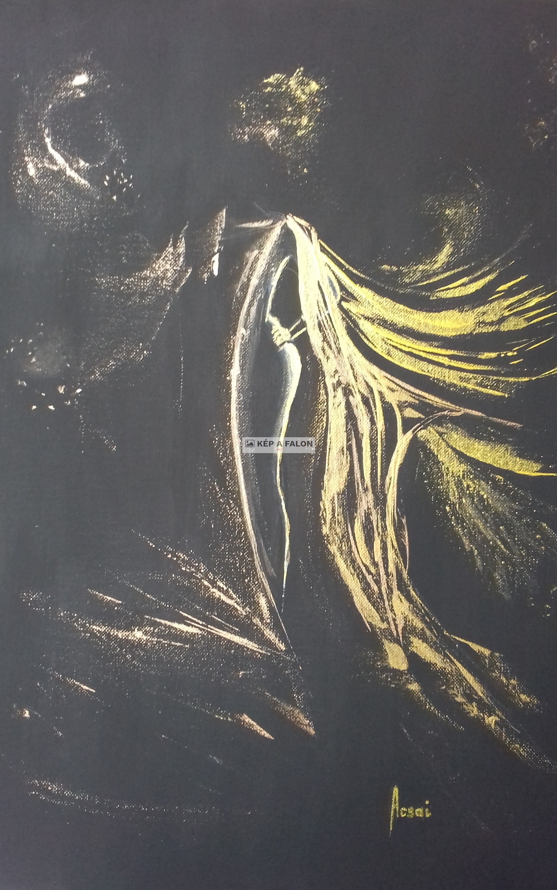 A Nő -Arany színben by: Acsai Anna | 2018.év, akril festmény