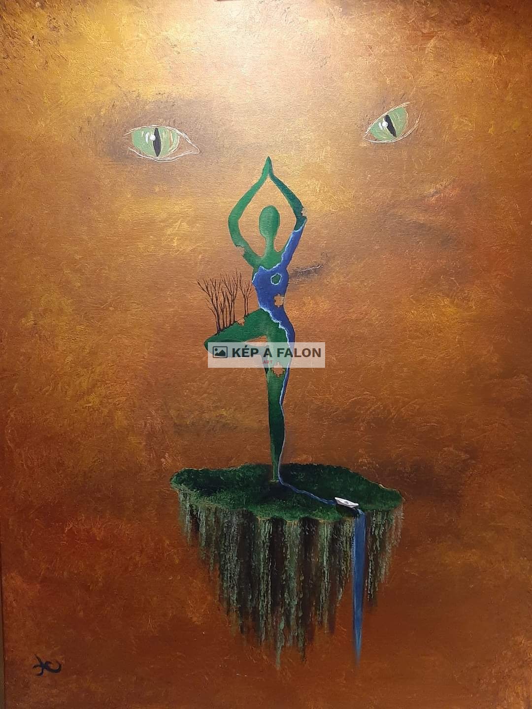 A hiányzó részek egyensúlya by: Asha Sullivan  | 2019, akril festmény
