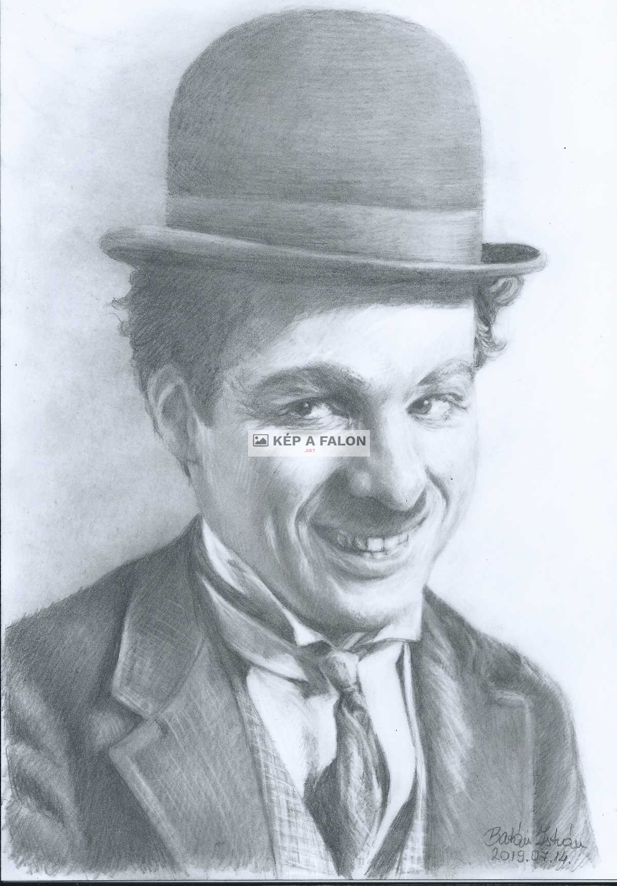 Chaplin by: Batári István | 2019, grafika
