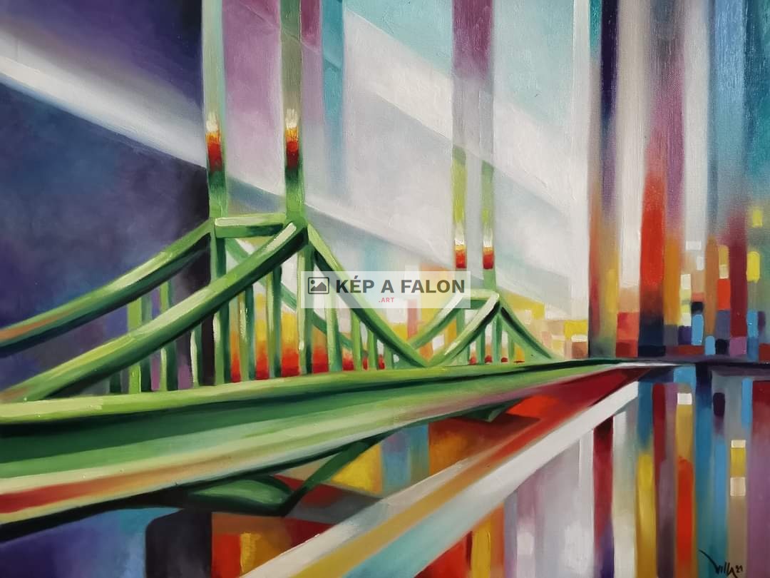 Szabadság híd by: Varga Bela | 2021, olaj festmény