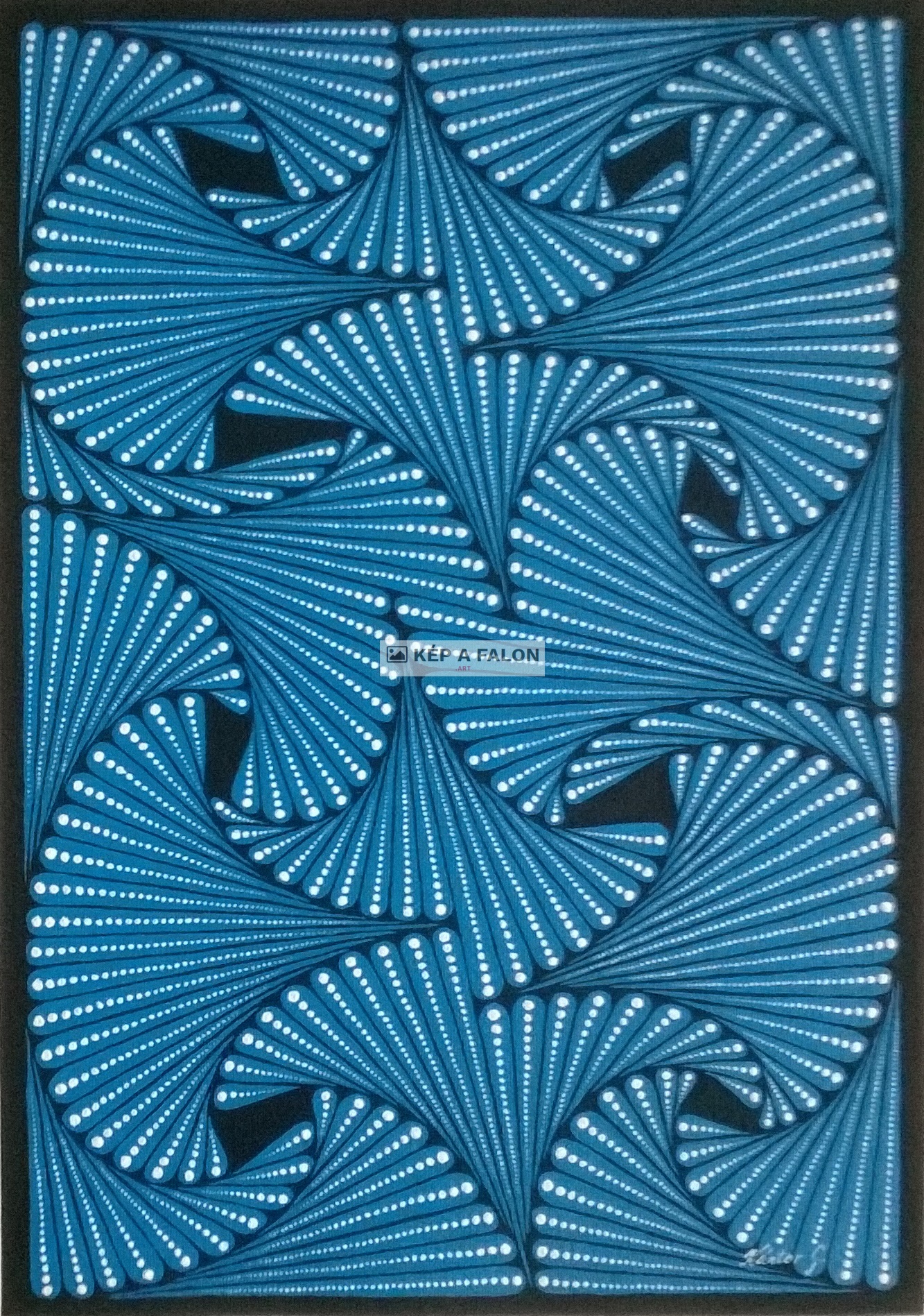 Kék gyöngy by: Kántor Gabriella | 2017., akril festmény