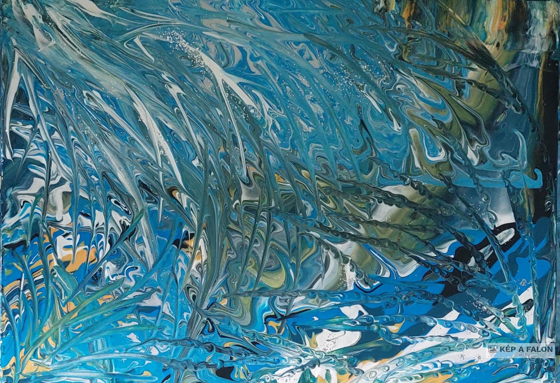 kékség by: Gálos  Mónika | 2023.június, akril festmény