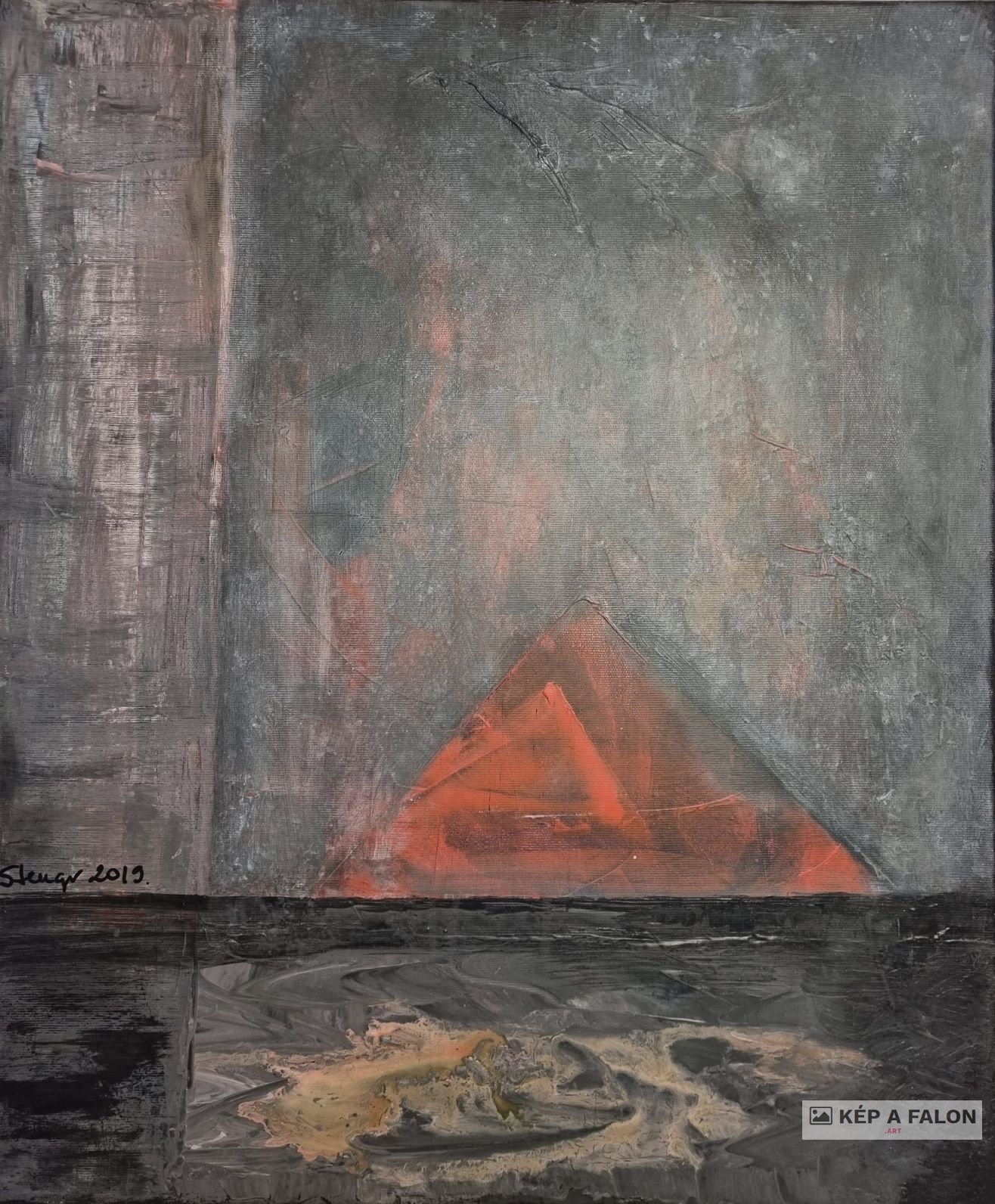 Piramis by: Stenger Györgyi | 2019, akril festmény