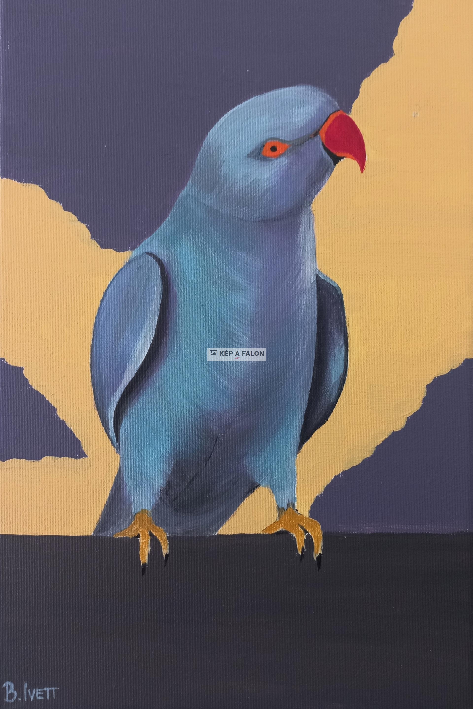 Papagáj by: Benyik  Ivett | 2021, akril festmény