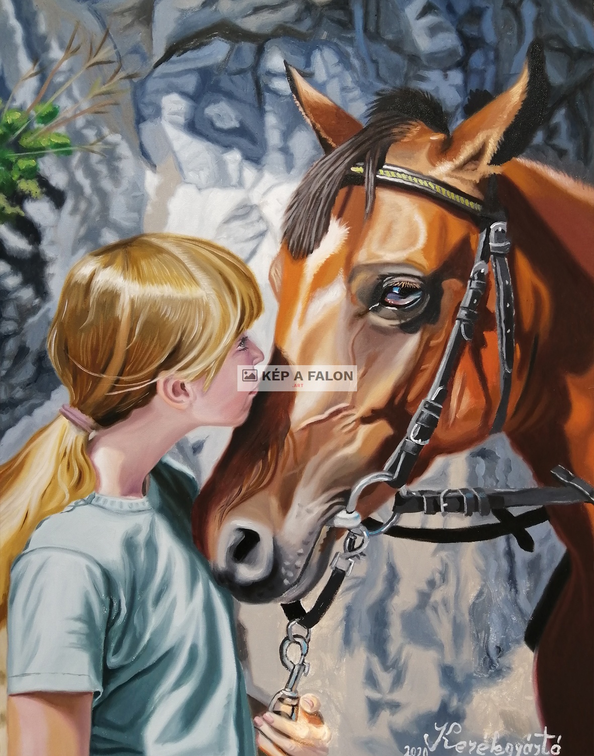 Lány lóval