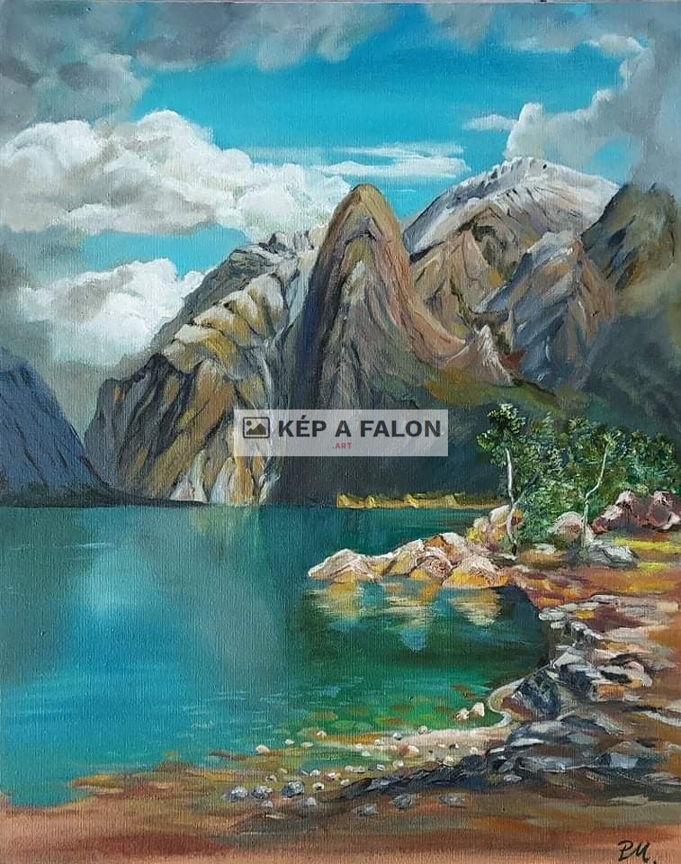 Fjordok by: Pintér Mária | 2021, olaj festmény