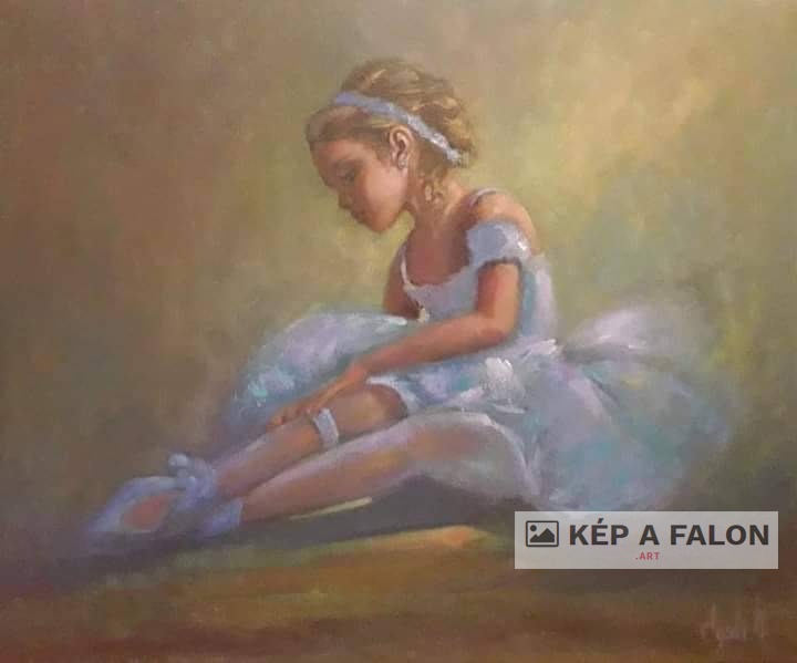 Készülődés by: Békési-Egedi Mária | 2021, olaj festmény