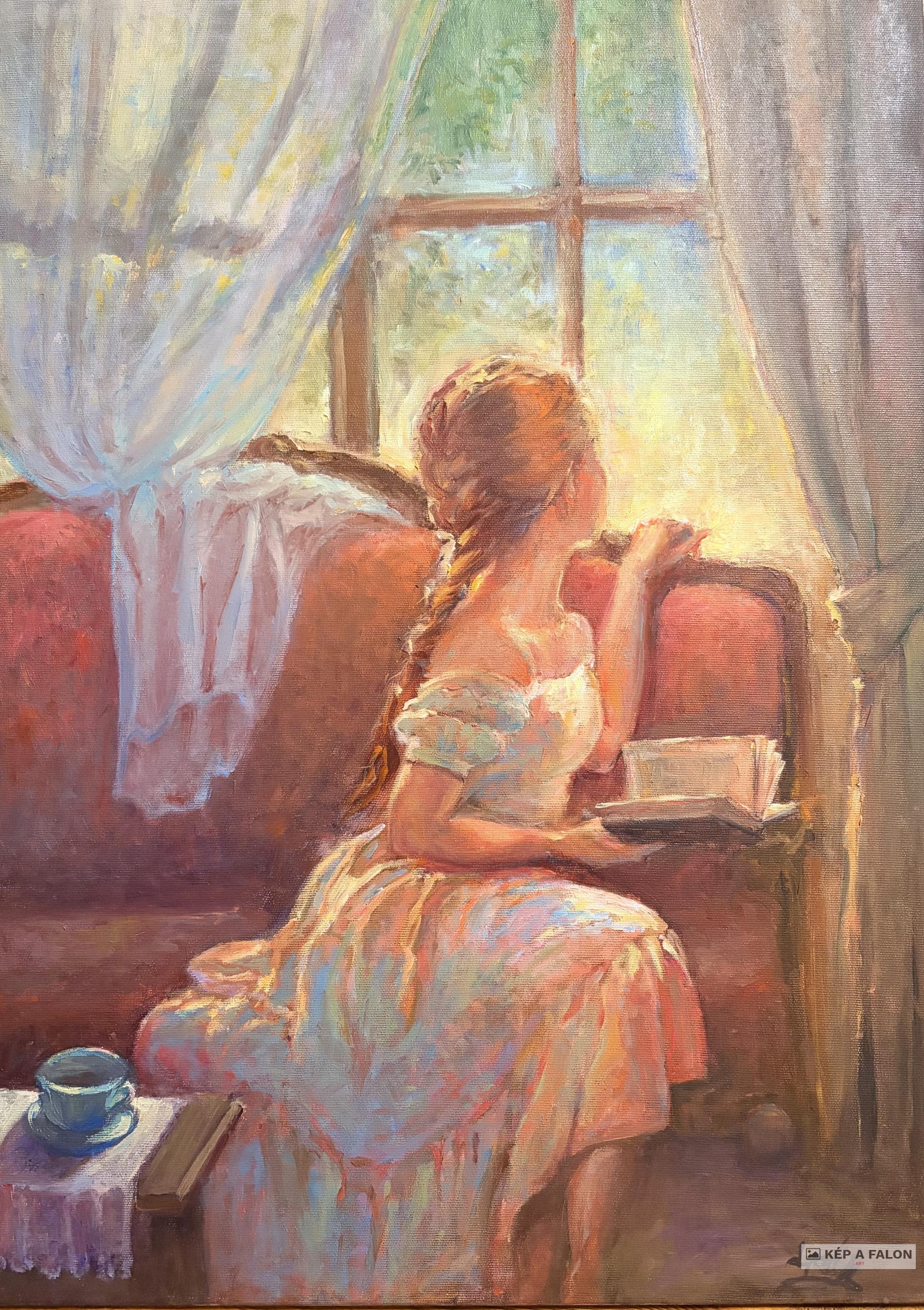 Felocsúdva by: Békési-Egedi Mária | 2025, olaj festmény