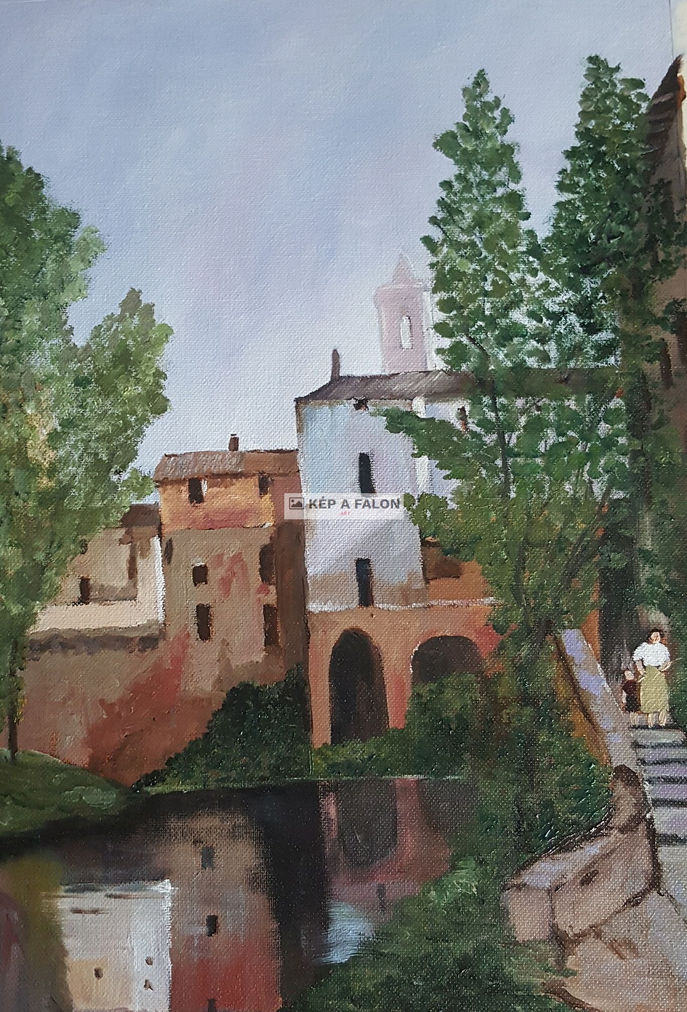 Spanyol falucska by: Petre Mária | 2017, olaj festmény