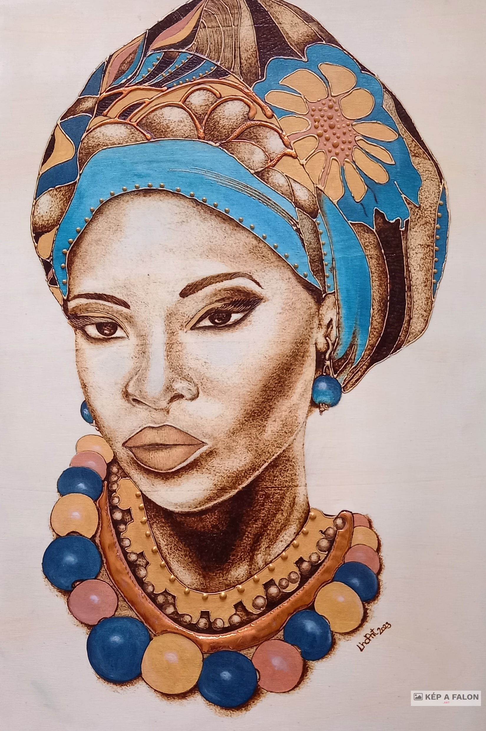 Afro szépség V. by: Horváth Melinda | 2023, fotó