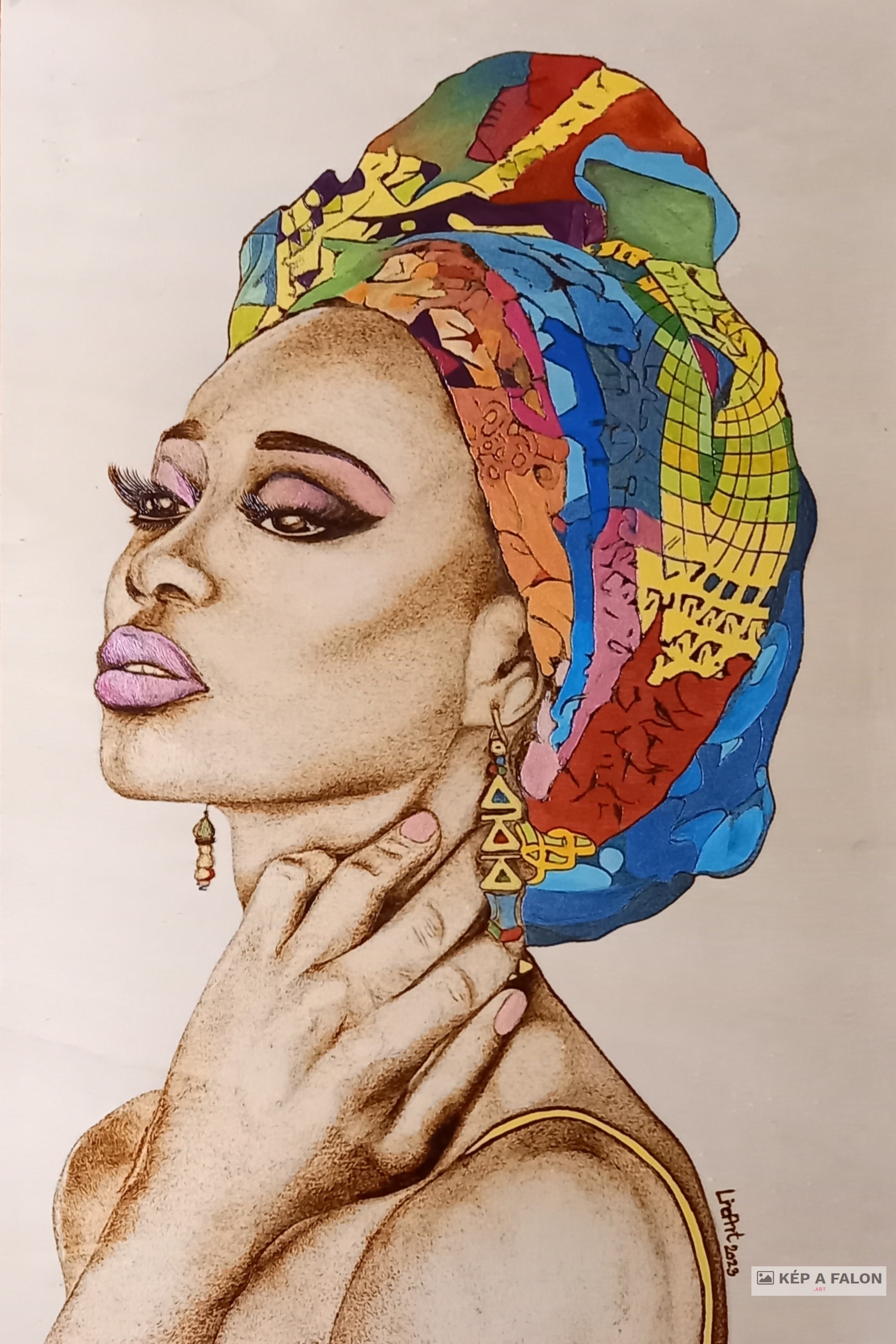Afro szépség VI. by: Horváth Melinda | 2023, 