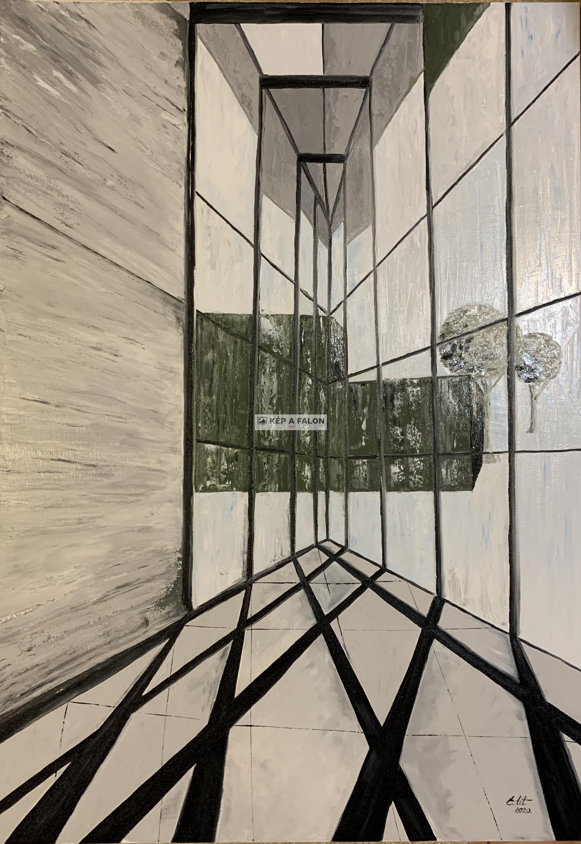 Üvegsarok by: Edit Németné Klein | 2020, olaj festmény