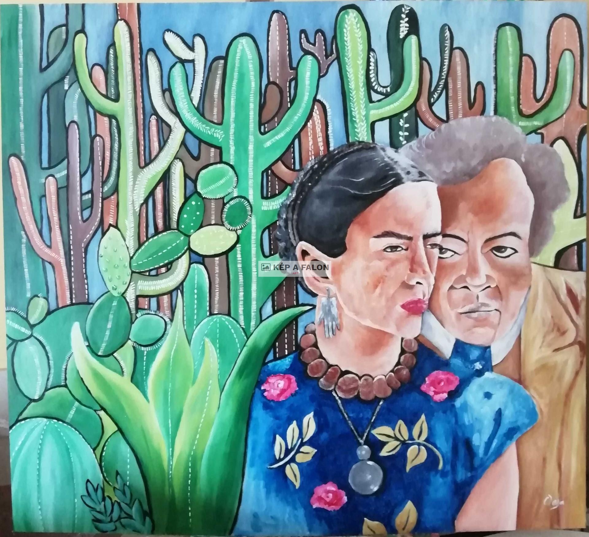 Frida, Diego❤️ by: Menyhártné GáborOrsolya | 2020, akril festmény