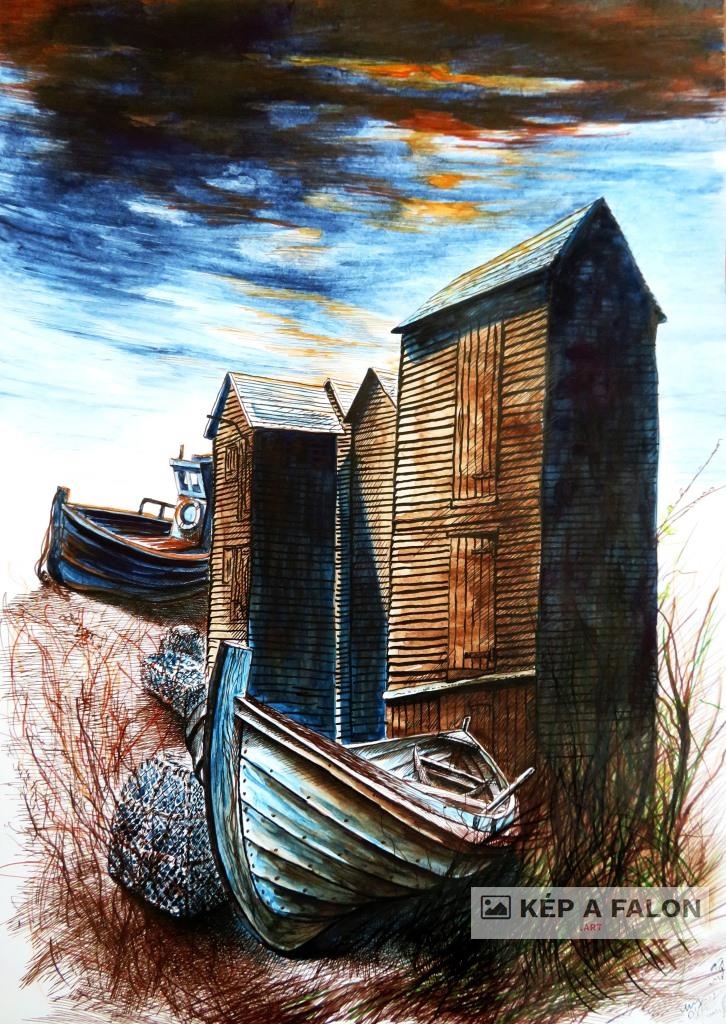 Hastings 2 by: Olexa József József | 2024, akvarell festmény