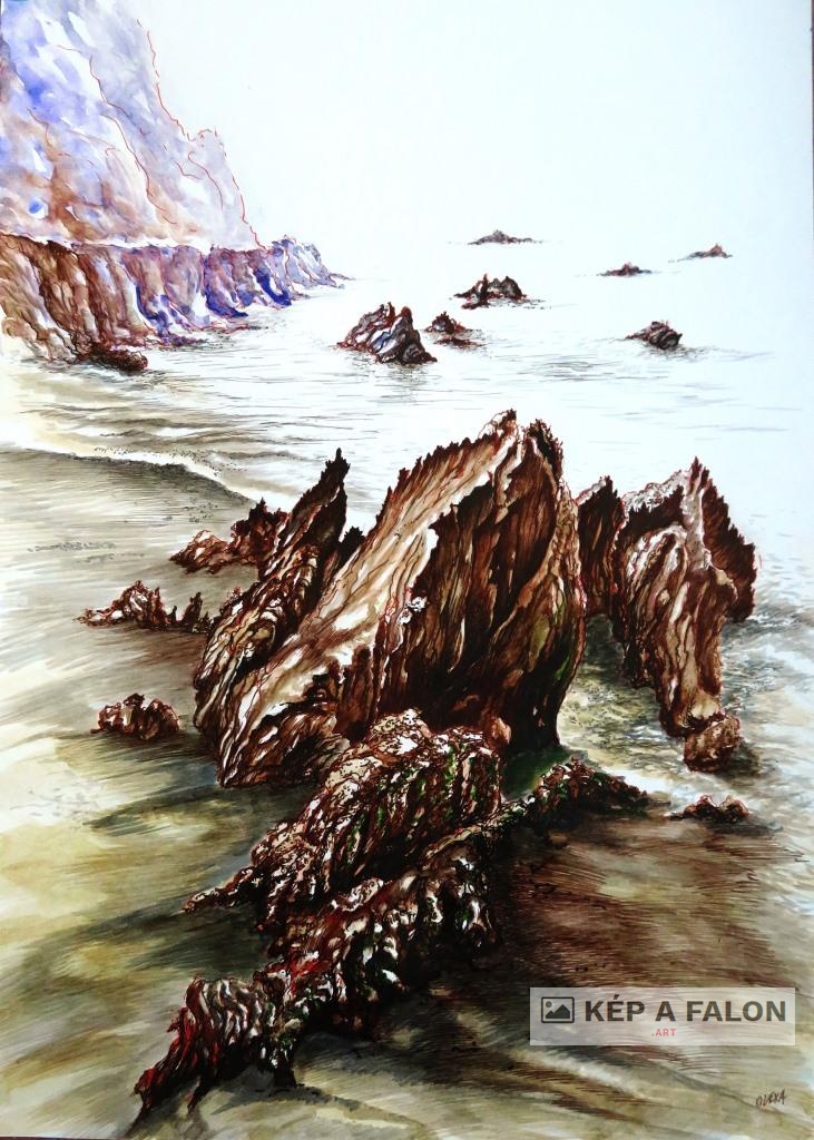 Ilfracombe 3 by: Olexa József József | 2024, akvarell festmény