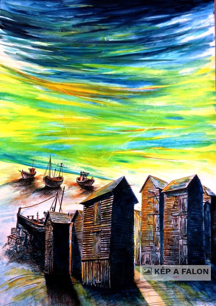 Hastings 3 by: Olexa József József | 2024, akvarell festmény