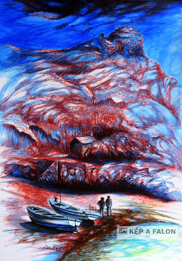 Cornwall 1 by: Olexa József József | 2023, akvarell festmény