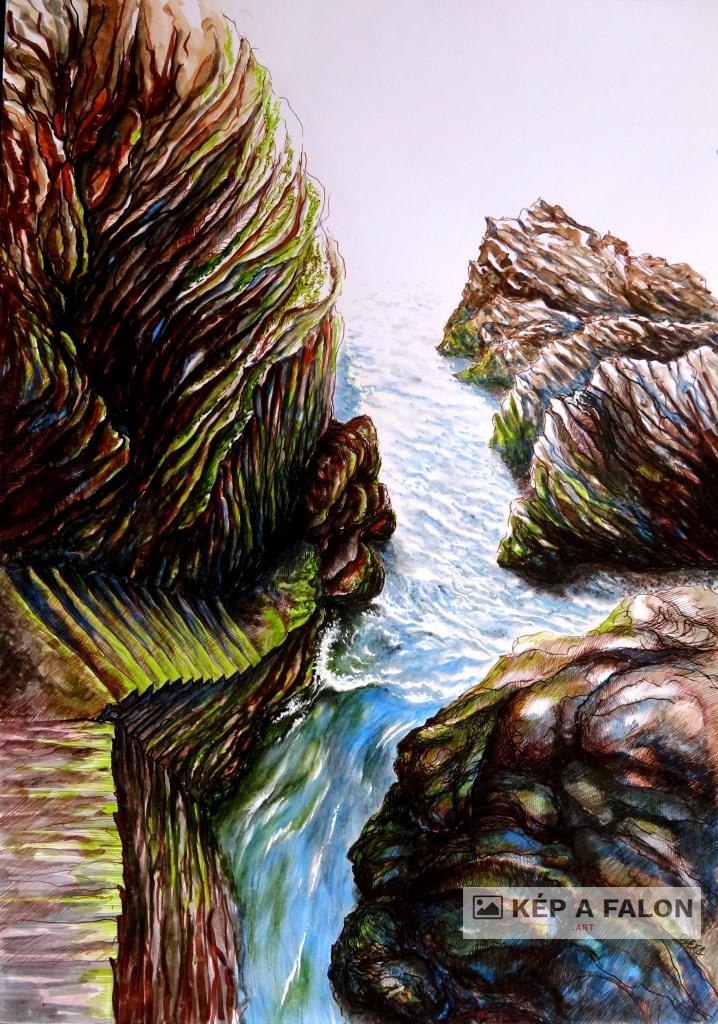 Ilfracombe 1 by: Olexa József József | 2024, akvarell festmény