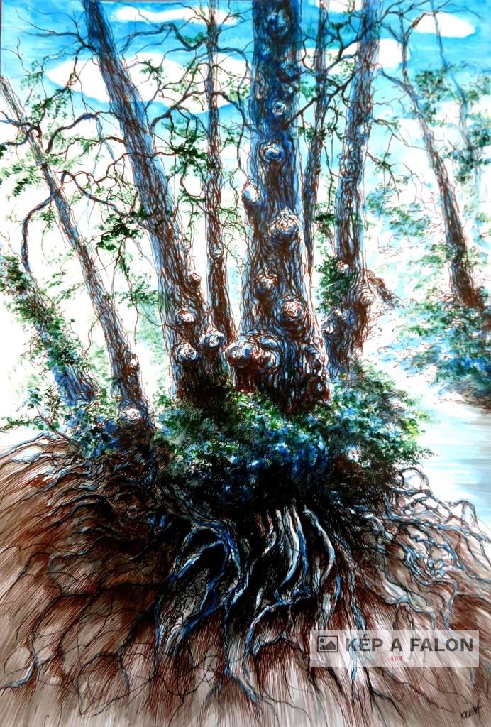 Hampshire 2 by: Olexa József József | 2024, akvarell festmény