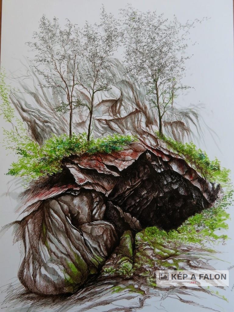 Lake discrict 8 by: Olexa József József | 2024, akvarell festmény