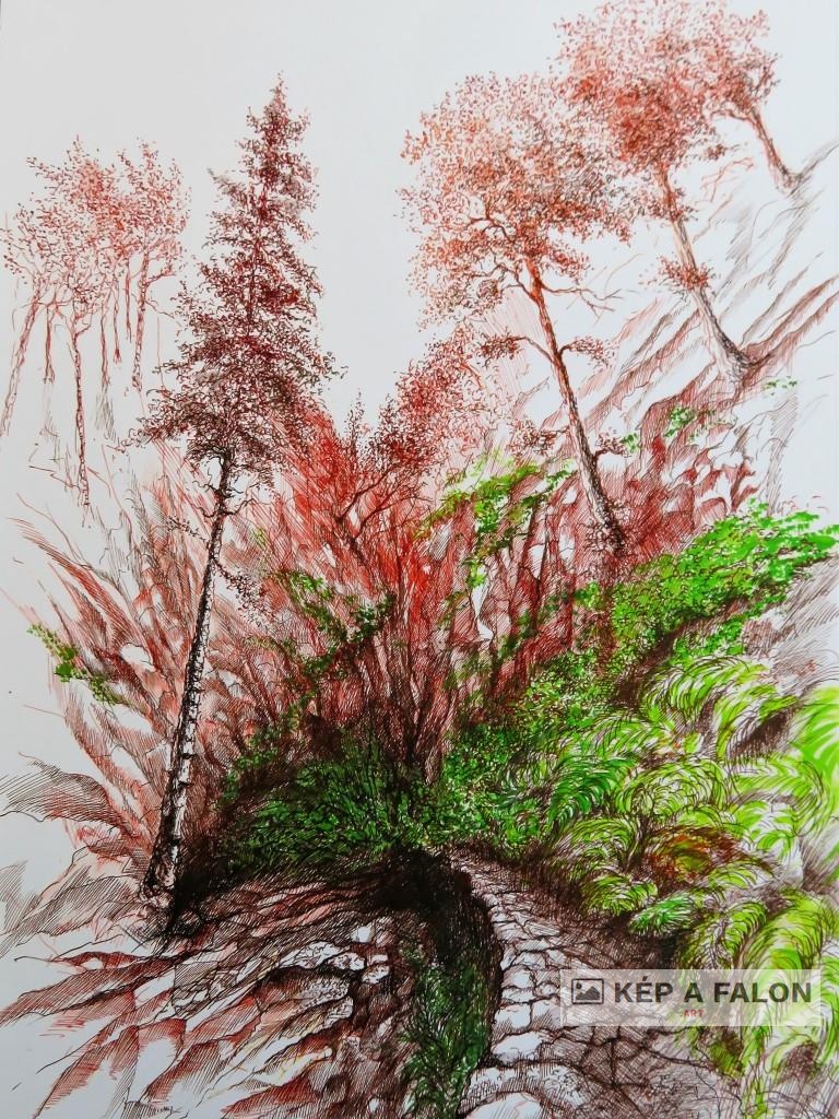 Lake discrict 15 by: Olexa József József | 2024, akvarell festmény