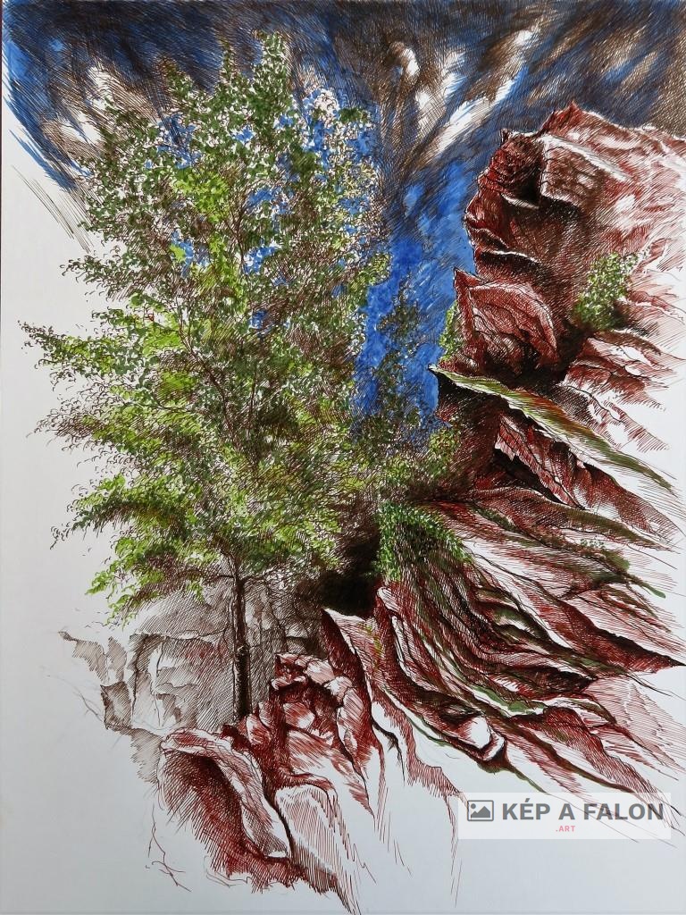 Lake discrict 2 by: Olexa József József | 2024, akvarell festmény