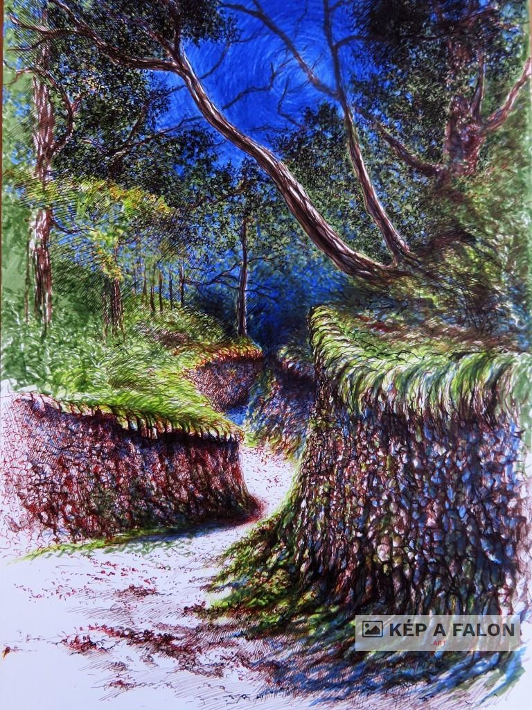 Lake discrict 10 by: Olexa József József | 2024, akvarell festmény