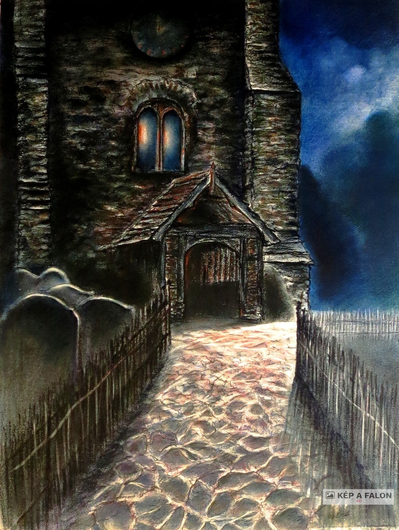 Éjféli mise by: Olexa József József | 2012, grafika