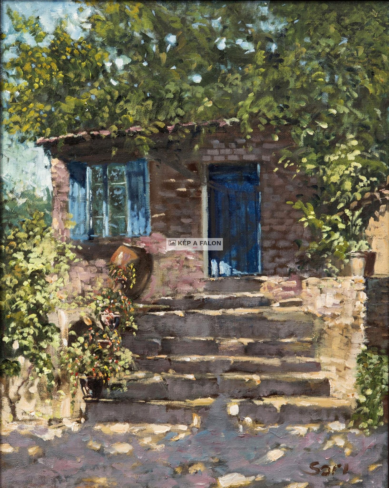 Kőház - Stone house by: Sari Osman | 2015, olaj festmény