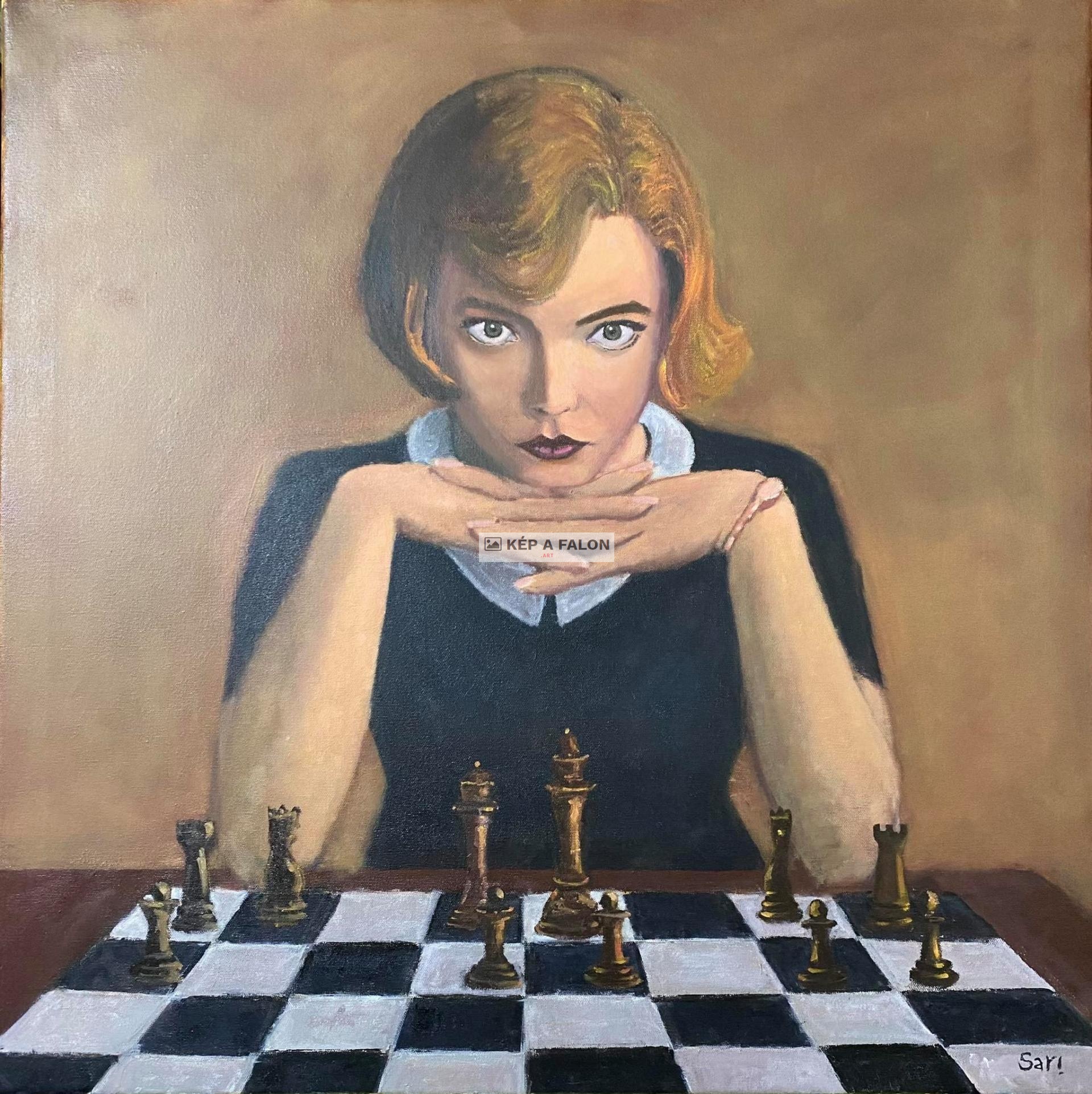 The Queen s Gambit by: Sari Osman | 2021, olaj festmény