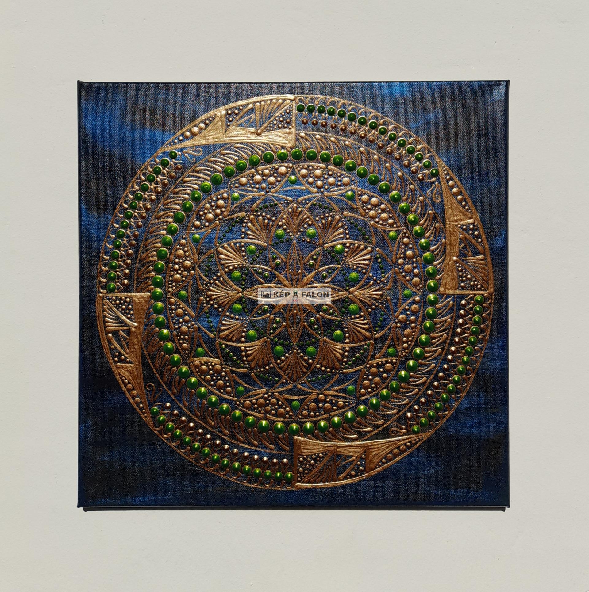 Mandala by: Pogányné Tari Gabriella | 2022, akril festmény