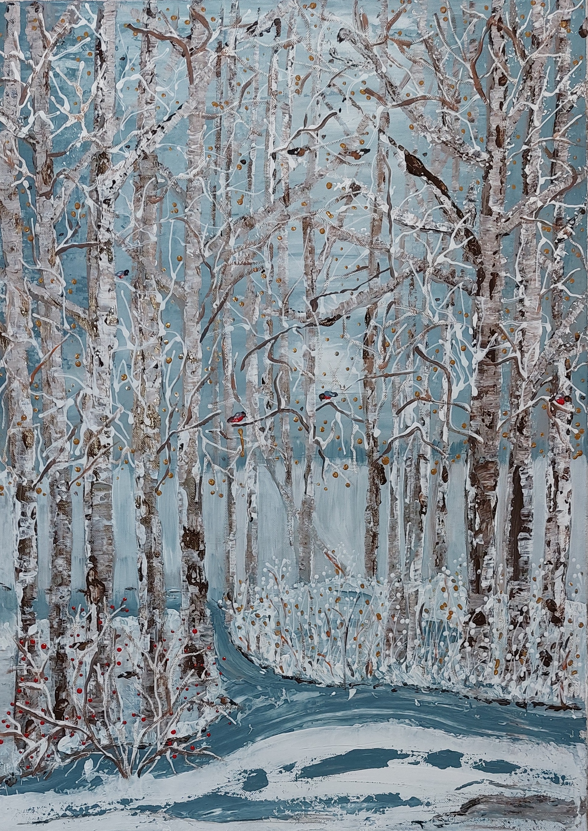 Tél by: Simkurát Éva | 2023, akril festmény