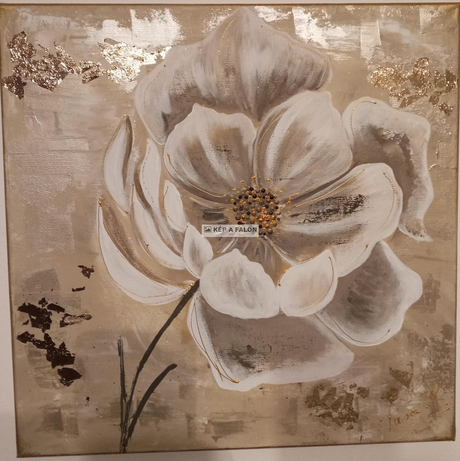 Nyíló virágszirmok  by: Tara Mónika | 2021, akril festmény