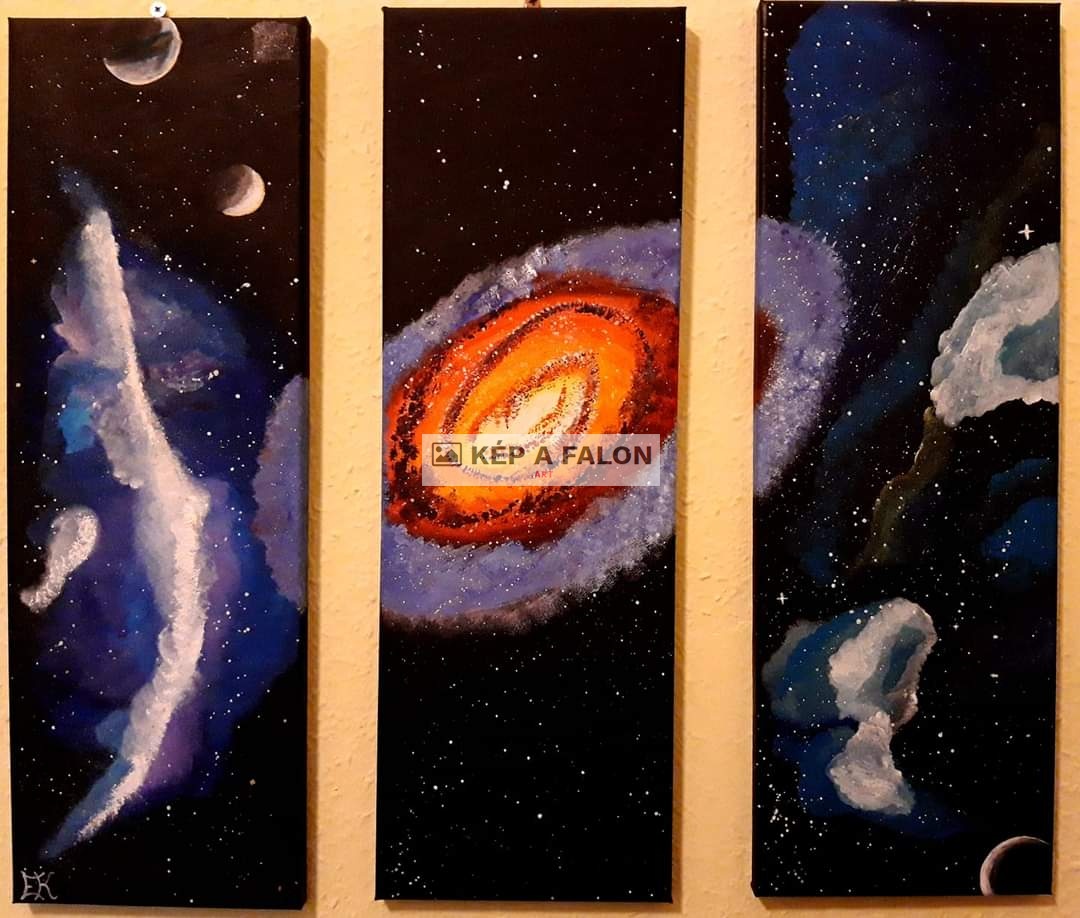 Galaxis by: Krisztina Erdős | 2021, akril festmény