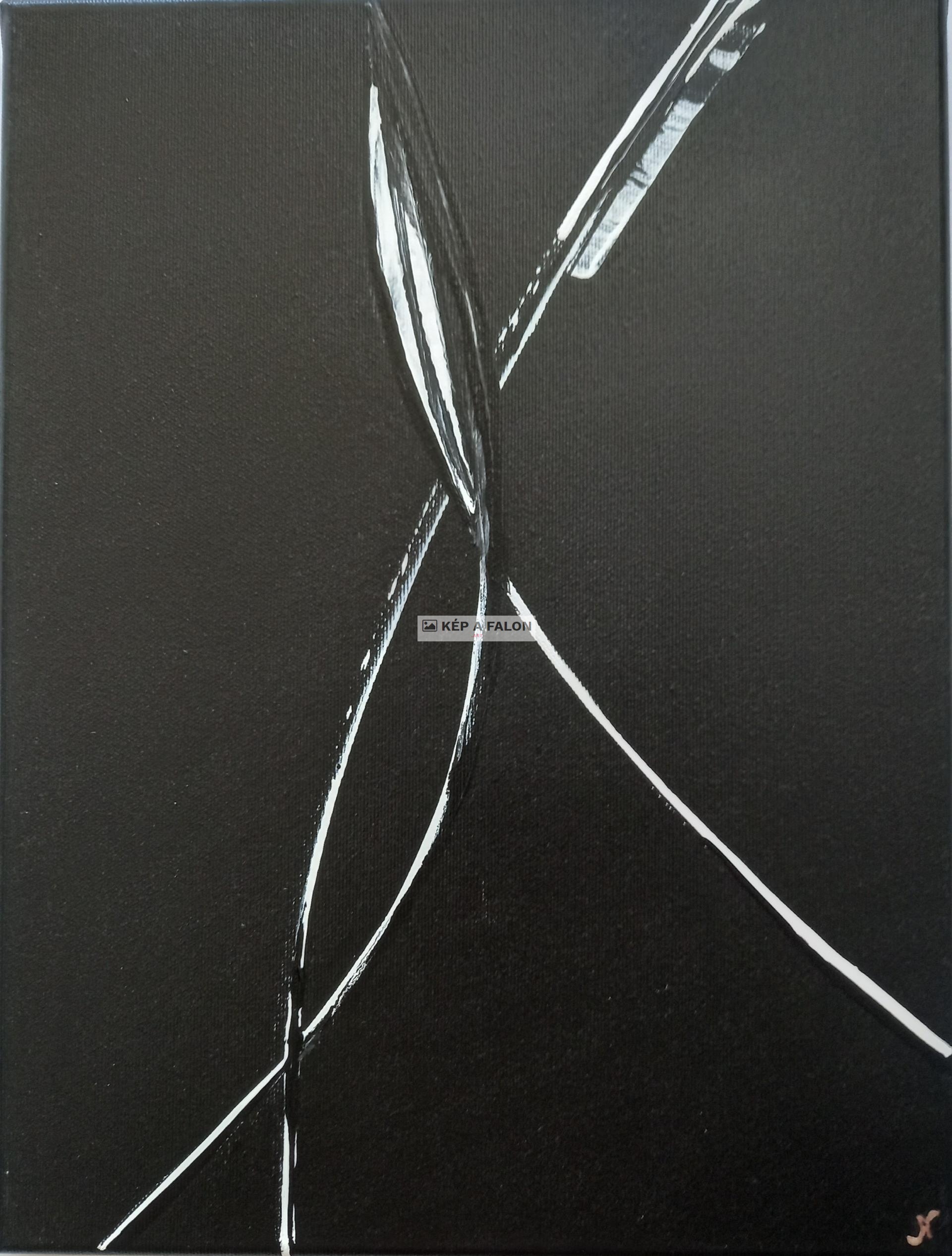 Fehér tollak by: Bozsóki Nándor | 2021, akril festmény