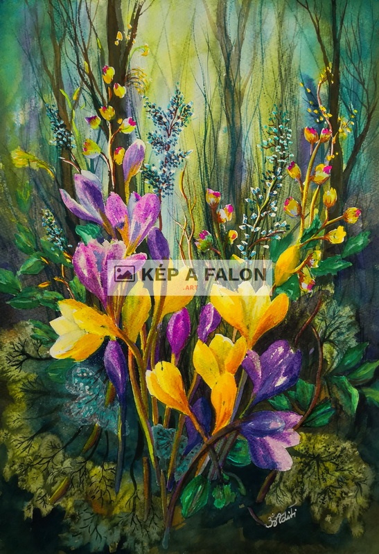 Tavaszi álom by: Varsányi Edit | 2020, akvarell festmény