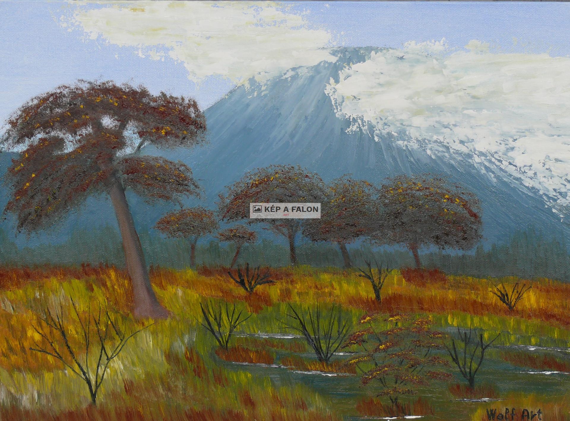 Kilimandzsáró by: Wolf Art | 2020.01.01.Szerda, olaj festmény