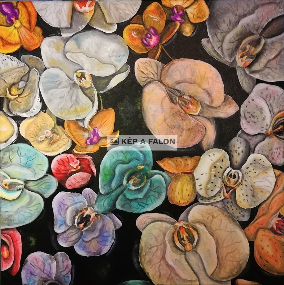 Az oceán orchideái by: Veress Zsófia | 2019, akril festmény