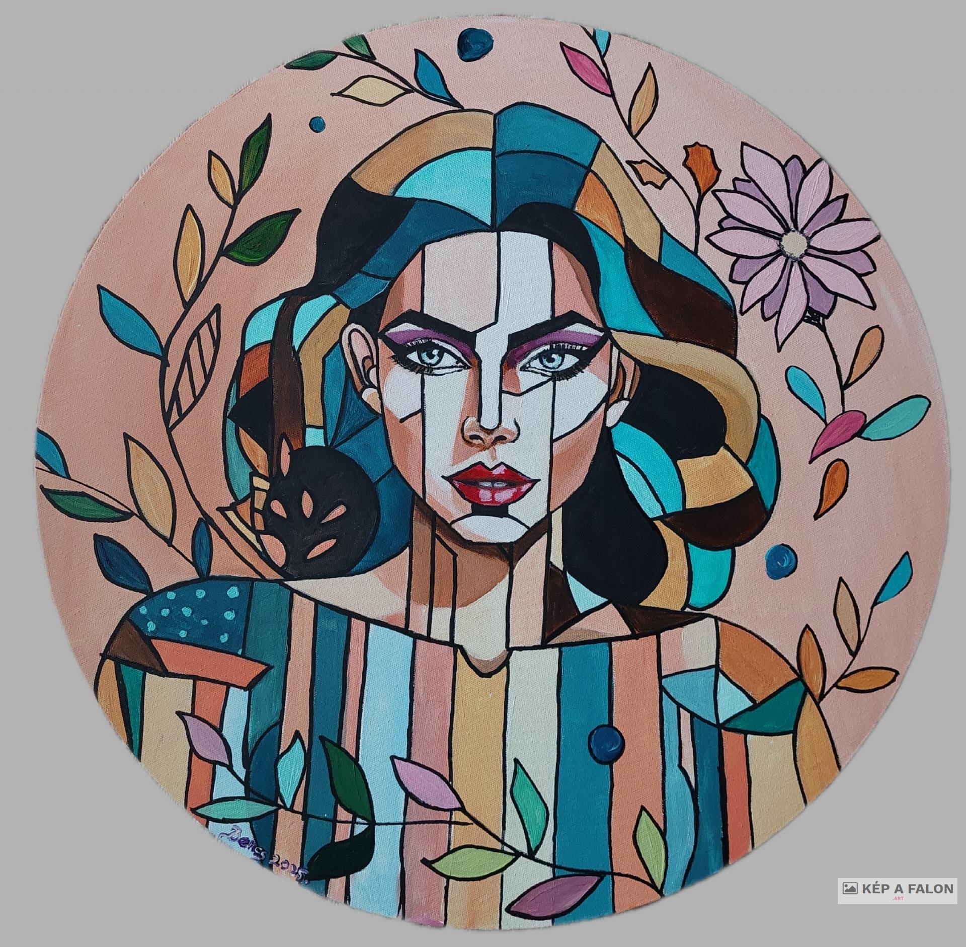 Tiszta rezgés  by: Bencs Zsuzsanna | 2025, akril festmény